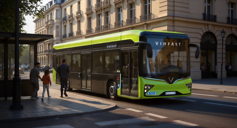 VinFast will showcase its first electric buses in Europe at Busworld Europe 2025, slated for October 3–9 in Brussels, Belgium. (Photo: Vinfast)