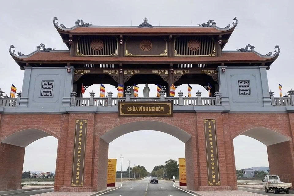 Part of Vinh Nghiem Pagoda in Bac Giang province. (Photo: Vinh Nghiem Pagoda)