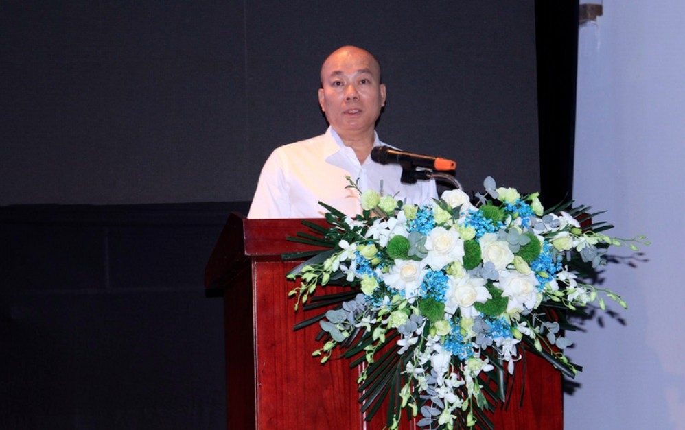 VIETRADE Director General Vu Ba Phu speaks at the conference (Photo: congthuong.vn)