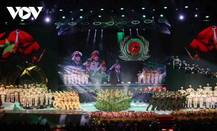 Art performance celebrating the event