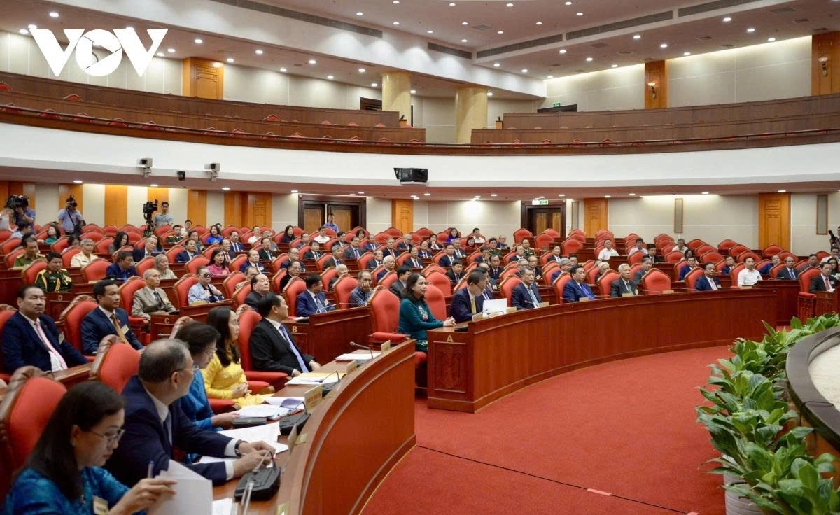 Delegates attend the meeting