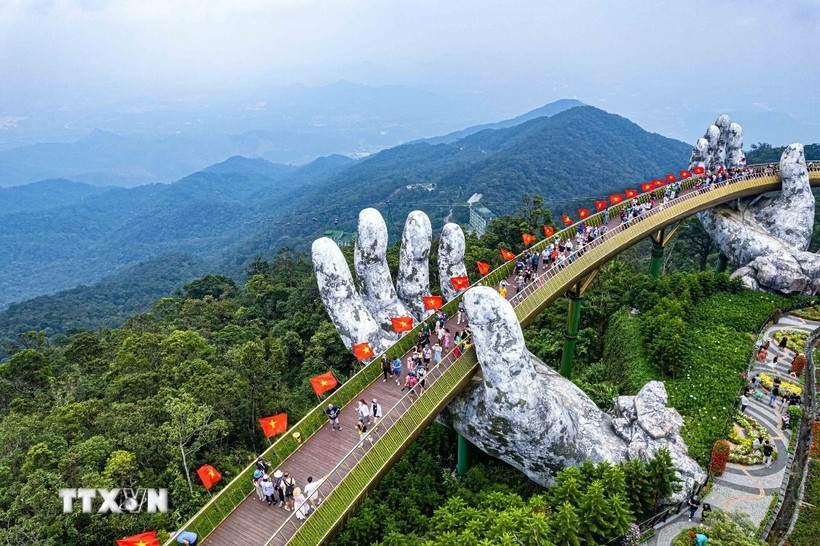 Cau Vang (Golden Bridge), a tourist magnet in the central city of Da Nang