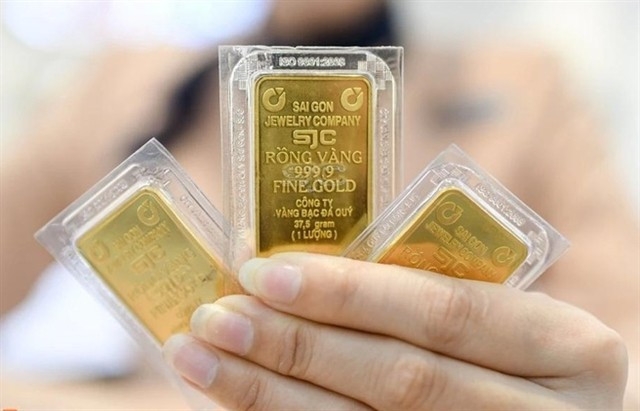 SJC gold bars are trading at a record high. (Photo: VNA)