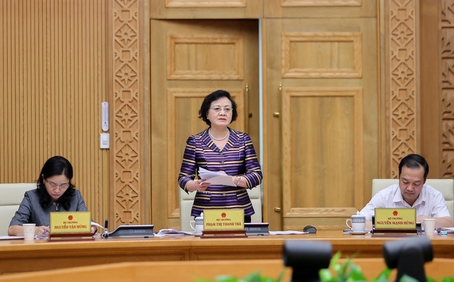 Minister of Home Affairs Pham Thi Thanh Tra speaks at the meeting (Photo: VNA)