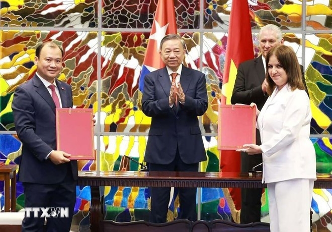 The state visit to Cuba in September 2024 by Party General Secretary and then State President To Lam helped elevate the bilateral ties to a new height. (Photo: VNA)