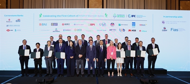 Participating banks at the inaugural ceremony. (Photo courtesy of IFC)