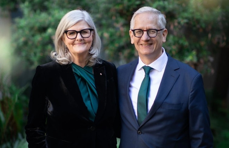 Governor-General of Australia Sam Mostyn and her spouse