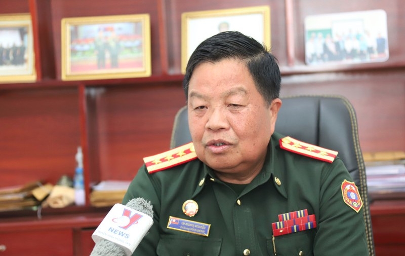 Col. Saveng Dennamonh, Political Commissar of the ethnic boarding school of the Lao People’s Army (Photo: VNA)