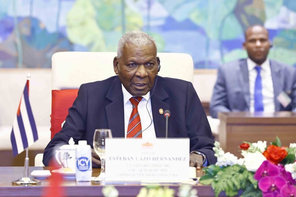 Top Cuban legislator Esteban Lazo Hernandez begins Vietnam visit on September 30 