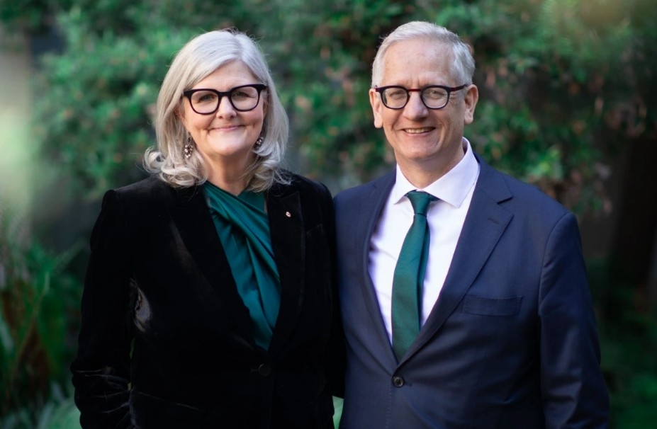Governor-General of Australia Sam Mostyn and her spouse 