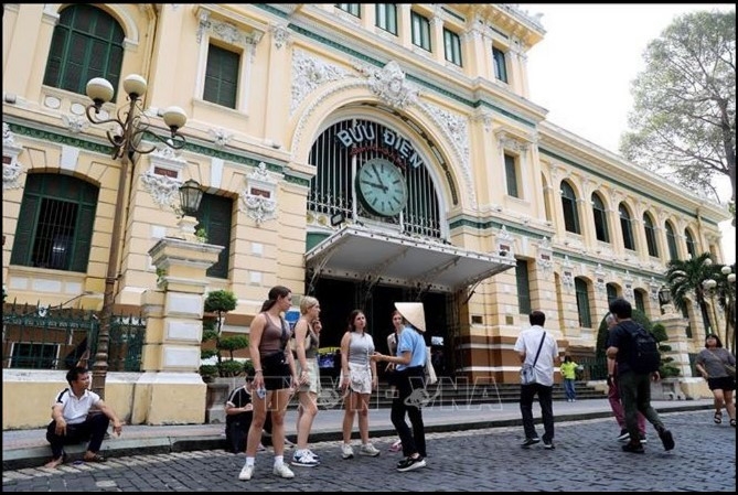 The Central Post Office, one of the most popular tourist attractions in Ho Chi Minh City. (Photo: VNA)