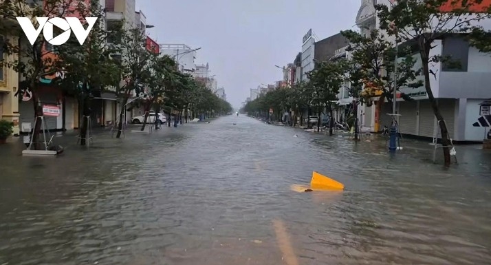 Many roads are heavily flooded