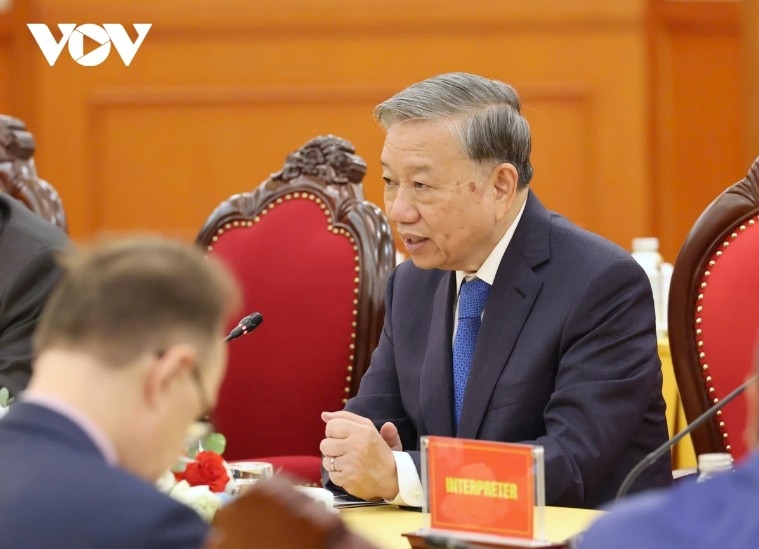 The Party chief calls on Russia to support Vietnam, ASEAN stance on peace and stability in the East Sea