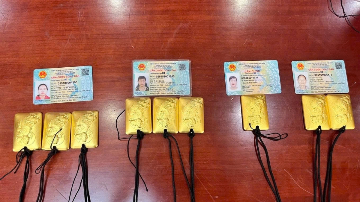 Authorities crack down on illegal gold smuggling from China. (Image source of the Border Guard Command of Lao Cai province)