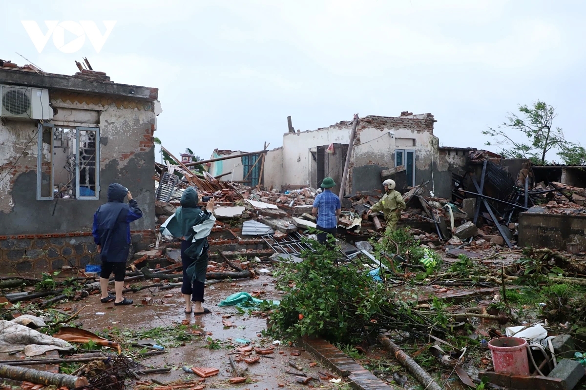 Thunderstorms and whirlwinds cause widespread damage in Ninh Binh province