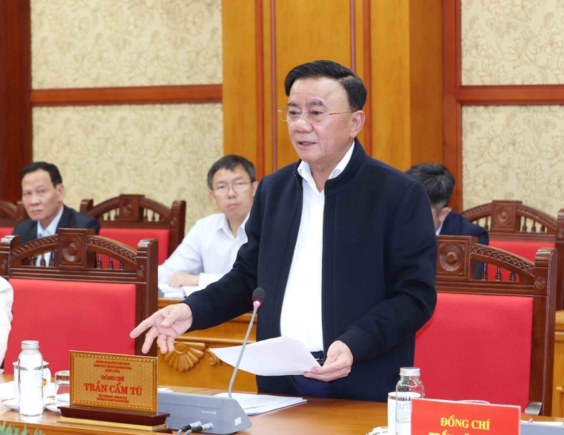 Politburo member and permanent member of the Party Central Committee’s Secretariat Tran Cam Tu (Photo: VNA)