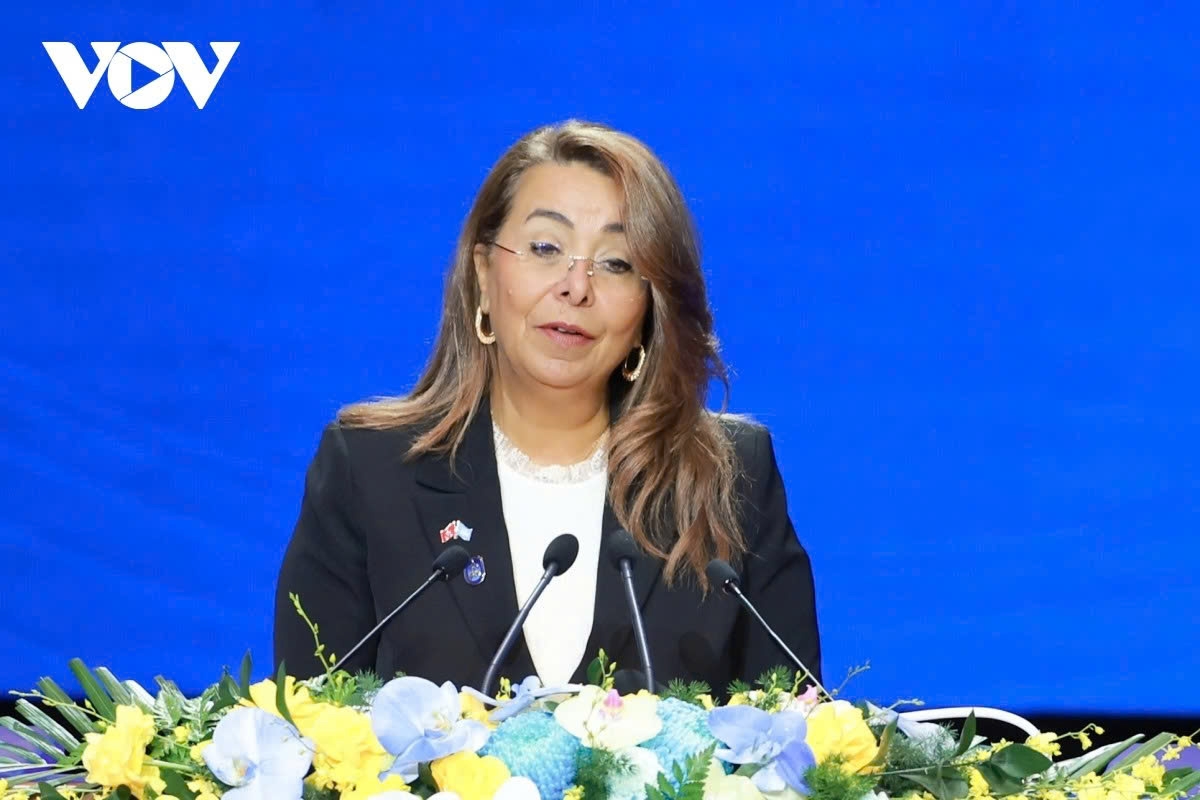 The UN Office on Drugs and Crime (UNODC) Executive Director Ghada Waly describes the adoption and signing of the Hanoi Convention as a landmark achievement following five years of challenging negotiations.