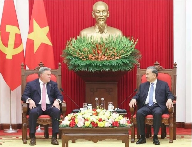 Party General Secretary To Lam receives Eric Hambly, President and CEO at Murphy Oil Corp (Photo:VNA)
