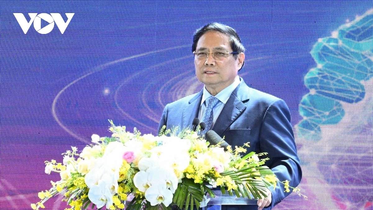 Prime Minister Pham Minh Chinh speaks at the inaugural Vietnam Private Economy Landscape (ViPEL) 2025 programme held in Hanoi on October 10