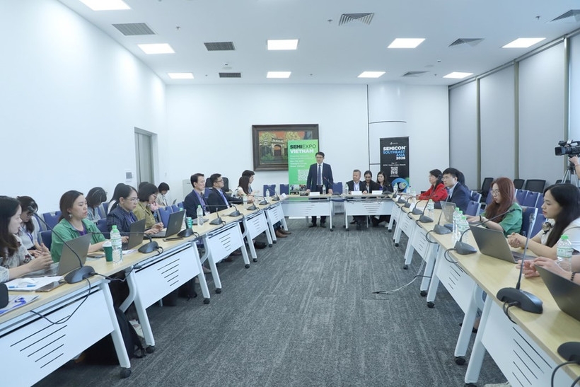 At the press conference to announce the organisation of SEMIEXPO Vietnam 2025 (Photo: VNA)