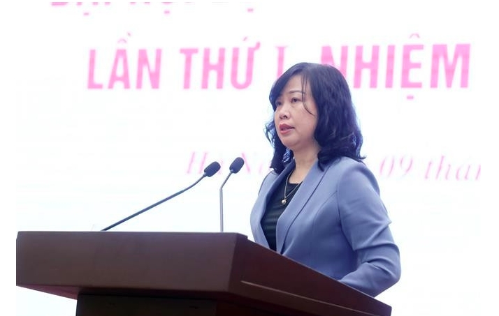 Minister of Health Dao Hong Lan speaks at a press conference in Hanoi on preparations for the first Congress of the Government’s Party Organisation for the 2025–2030 tenure. (Photo: VNA)