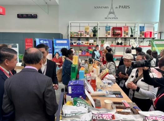 Vietnamese products introduced at Monoprix, one of France’s leading retail chains (Photo: doanhnghiepvietnam.vn)