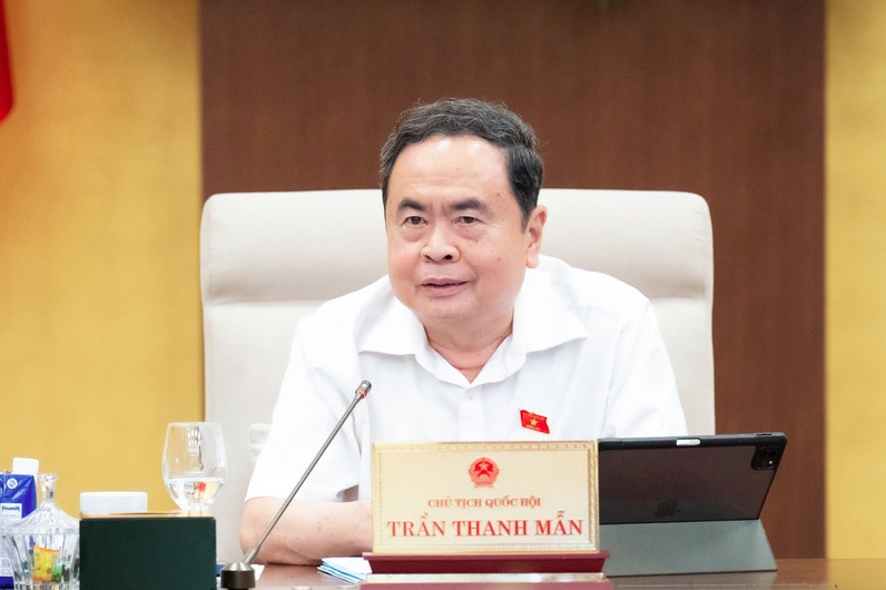 NA Chairman Tran Thanh Man speaks at the 50th session of the NA's Standing Committee on October 13, 2025. (Photo: VNA)
