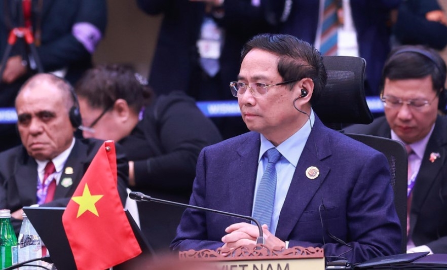 Prime Minister Pham Minh Chinh at the 15th ASEAN – UN Summit in Kuala Lumpur on October 27 (Photo: VNA)