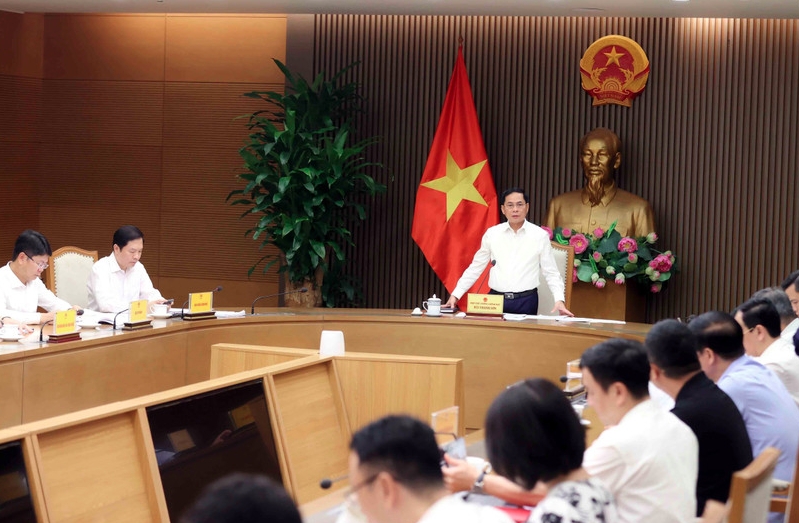 At the first meeting of the steering board for the Opening for Signature of the UN Convention against Cybercrime and related events in Vietnam on October 13 (Photo: VNA)