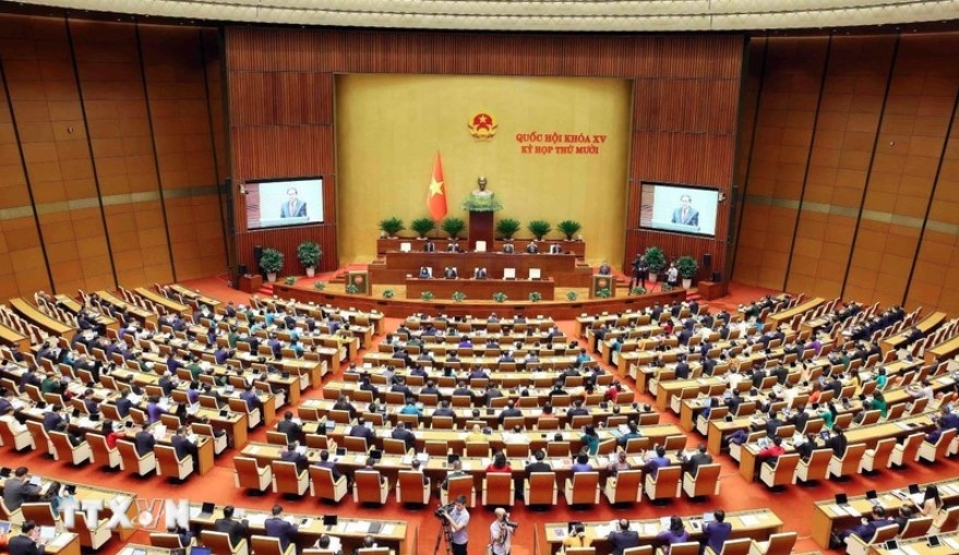A view of the 10th session of the 15th National Assembly (Photo: VNA)