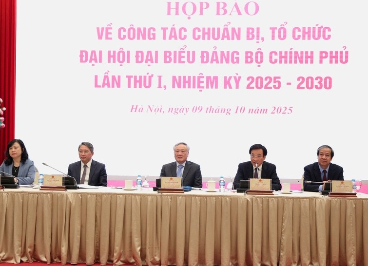 At the press conference on the preparation work for the first Congress of the Government’s Party Organisation for the 2025-2030 tenure. (Photo: VNA)