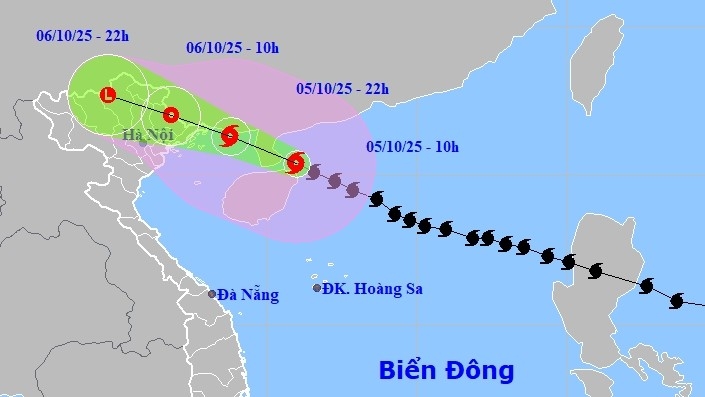 Typhoon Matmo’s location and trajectory