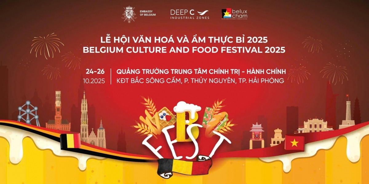 Belgium Culture &amp; Food Festival 2025 will be held in Hai Phong this October. (Image source of the organizers)