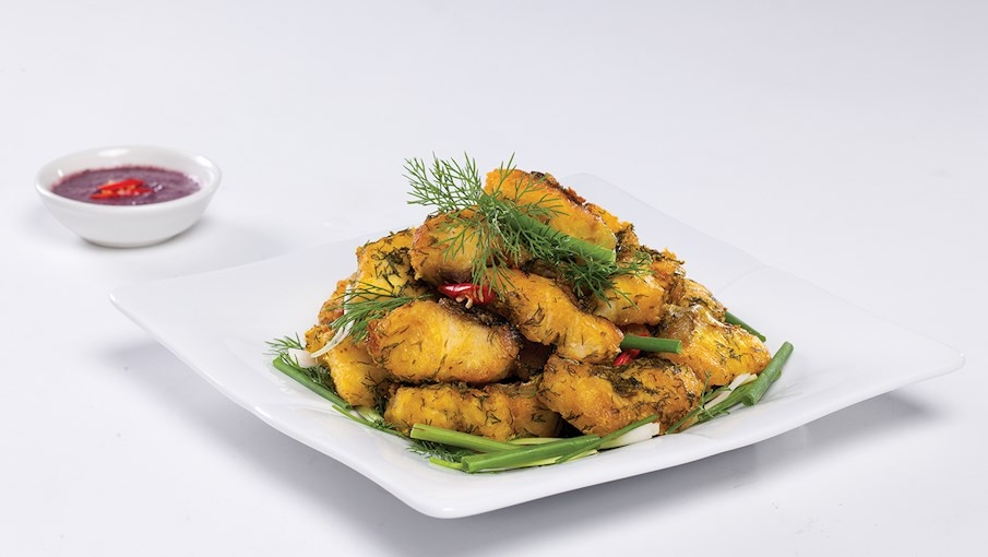 Turmeric Fish with Dill and Noodles (Chả cá Lã Vọng) ranks second among the 100 best freshwater fish dishes in the world. (Image source: TasteAtlas)