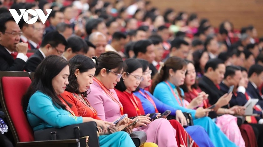Delegates attend the congress 