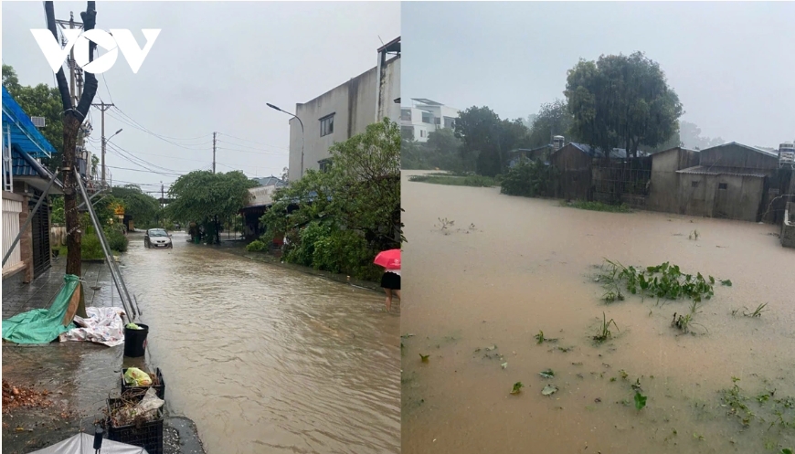Over the past 24 hours, Thai Nguyen has recorded heavy rainfall of approximately 100mm in many localities.