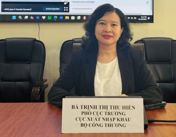 Trinh Thi Thu Hien, Deputy Director of the Import-Export Department (Photo:moit.gov.vn)