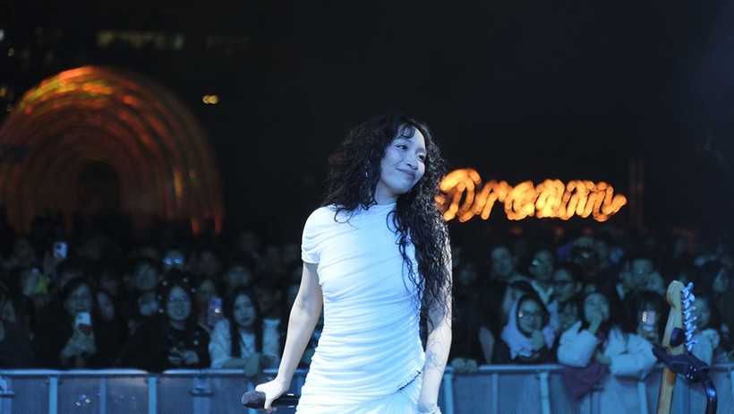 Singer My Anh performs at Vivid Sydney, Australia (Photo courtesy of the artist)