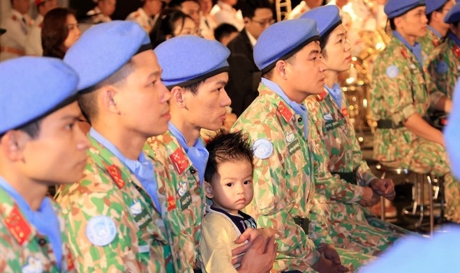 Personnel of Field Hospital 2.6 return to their families after one year on international duty (Photo:VNA)