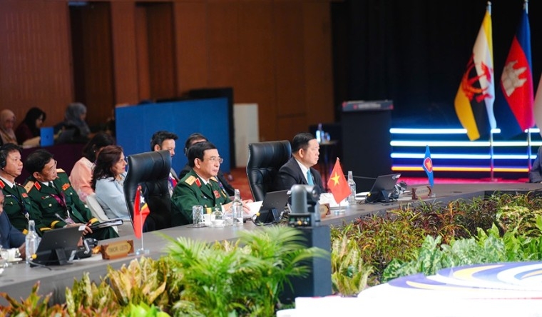  Minister of National Defence General Phan Van Giang at the 19th ASEAN Defence Ministers’ Meeting (Photo: qdnd.vn)