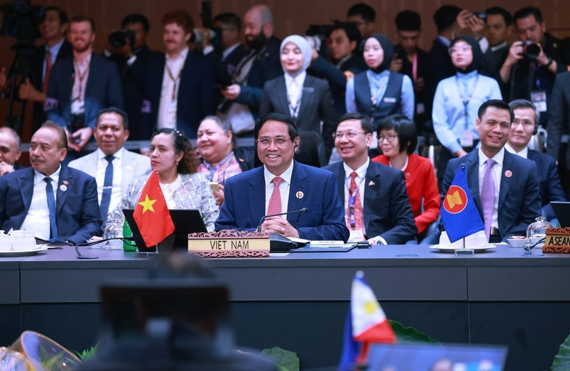 Prime Minister Pham Minh Chinh is at the ASEAN- New Zealand Commemorative Summit in Kuala Lumpur. (Photo: VNA)