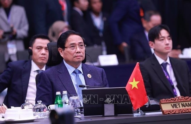 Prime Minister Pham Minh Chinh attends the 28th ASEAN+3 Summit (Photo:VNA)