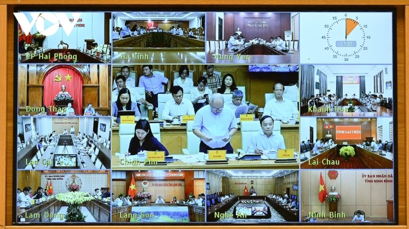 The conference is held online with 34 centrally-run provinces and cities