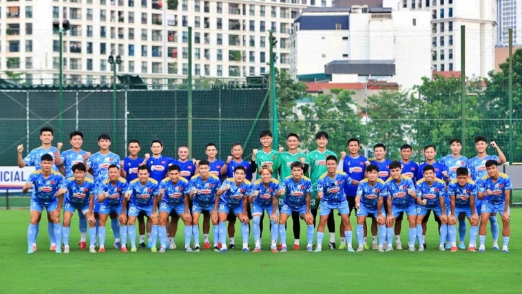 National U23 footballé are training for SEA Games 33 and Asian Cup 2026