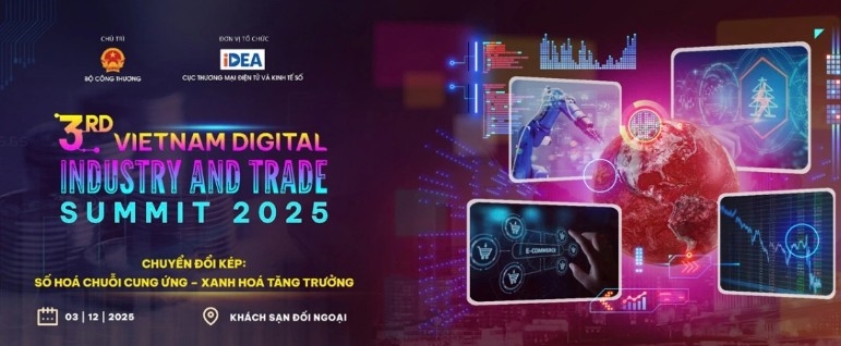 The 3rd Vietnam Digital Industry and Trade Summit 2025 set to be held in Hanoi on December 3