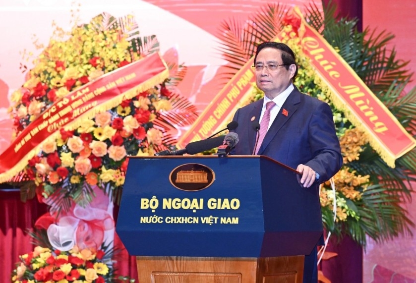  Prime Minister Pham Minh Chinh speaks at the congress