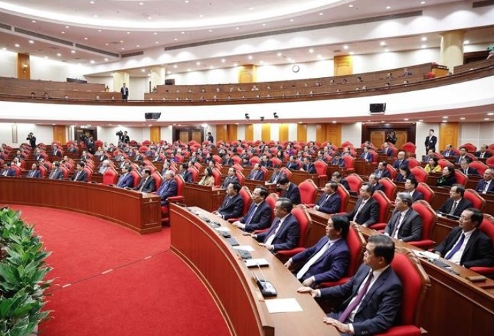 At the closing ceremony of the 13th Party Central Committee's 14th plenum (Photo: VNA)