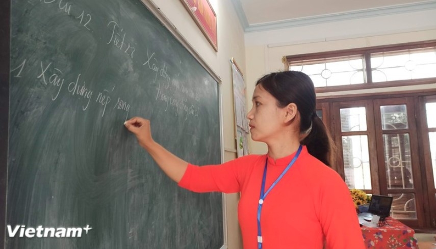Vietnam records positive results in teacher survey. (Photo: VNA)