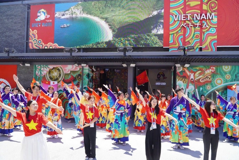 Vietnam–Japan cultural exchange art program within the framework of the World Expo 2025, Osaka, Kansai (Japan). (Photo: VNA)