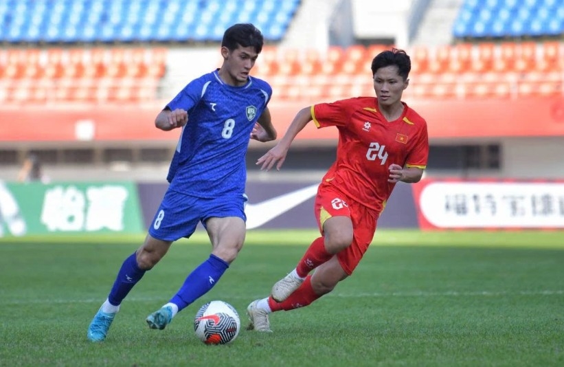 U22 Vietnam suffer narrow defeat to U22 Uzbekistan